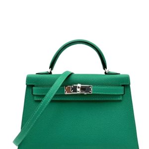 Hermès Kelly Sellier 20 Vert Vertigo U4 Epsom 2024 W