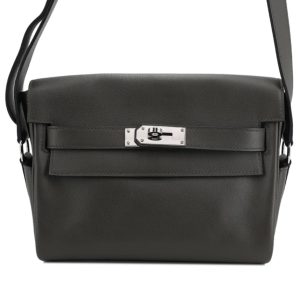 Hermès Kelly Messenger N/A Vert Gris C6 Evercolor 2024 W