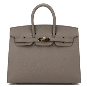 Hermès Birkin Sellier 25 Gris Etain 8F Epsom 2021 Z