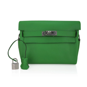 Hermès Kelly Messenger Vert Yucca A8 Evercolor 2023 B