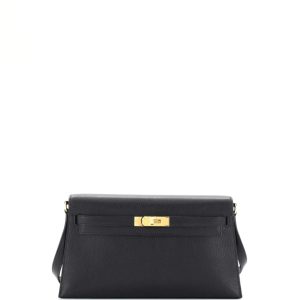 Hermès Kelly Elan Black 89 Chevre Myzore 2024 W