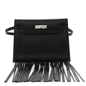 Hermès Kelly Danse & Anate Black 89 Swift 2023 B