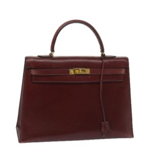 Hermès Kelly Sellier 35 Bordeaux  57 Epsom 2017 A