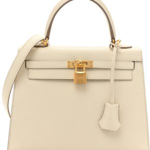 Hermès Kelly Sellier 25 Craie  10 Epsom 2022 U