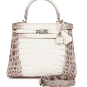 Hermès Kelly Himalaya 25 White 01 Niloticus Crocodile Matt 2024 B