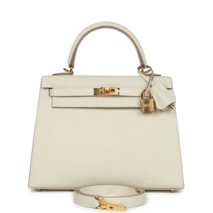 Hermès Kelly Sellier 25 Craie  10 Epsom 2024 W