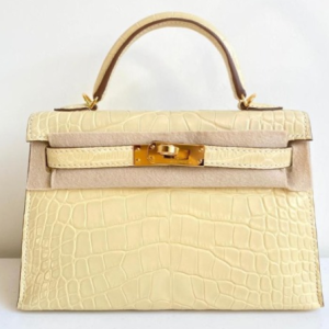 Hermès Kelly  20 Vanille Y1 Alligator Matt 2024 W