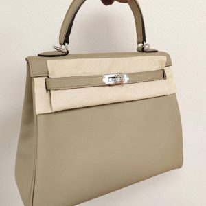Hermès Kelly Verso 25 Beige Marfa 8Q Swift 2024 W