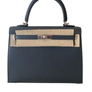 Hermès Kelly Sellier 25 Gris Misty H0 Epsom 2024 W
