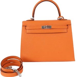 Hermès Kelly Sellier 25 Orange H 93 Epsom 2023 B