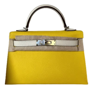 Hermès Kelly HSS & Sellier 20 Craie  10, Jaune de Naples 9O Epsom 2024 W