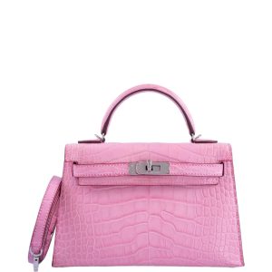 Hermès Kelly  20 Bubblegum L4 Alligator Matt 2020 Y