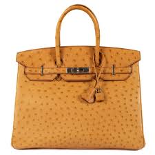 Hermès Birkin  35 Saffron  22 Ostrich 2005 I