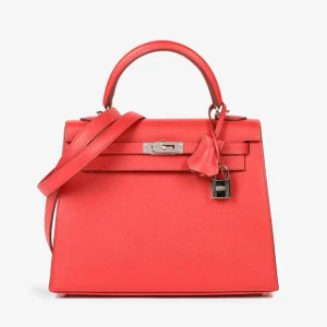 Hermès Kelly Sellier 28 Rouge Casaque Q5 Epsom 2016 X