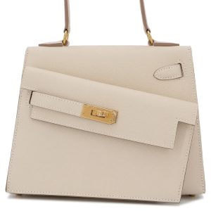 Hermès Kelly En Desordre & Sellier Craie  10 Epsom 2023 B