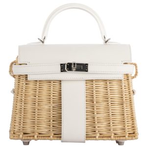 Hermès Kelly Picnic 35 Mushroom 0T Swift, Wicker 2022 U