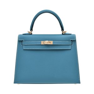 Hermès Kelly Sellier 25 Blue Jean  75 Epsom 2024 W