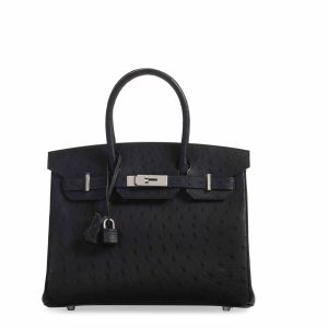 Hermès Birkin  25 Black 89 Ostrich 2024 W