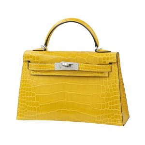 Hermès Kelly  20 Mimosa M9 Alligator Shiny 2023 B