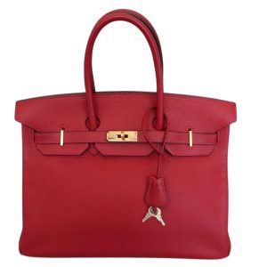 Hermès Birkin  35 Rouge Garance 54 Clemence 2005 I