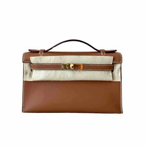 Hermès Kelly Pochette Gold 37 Swift 2024 W