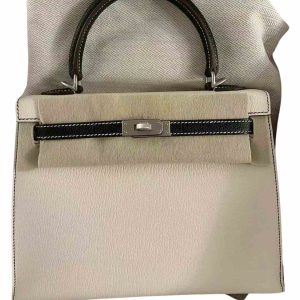 Hermès Kelly HSS 25 Black 89, Craie  10 Chevre Myzore 2024 W