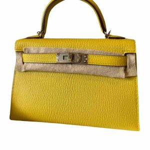 Hermès Kelly Verso 20 Jaune de Naples 9O Chevre Myzore 2022 U
