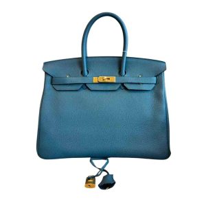 Hermès Birkin  35 Blue Colvert 1P Togo 2015 T