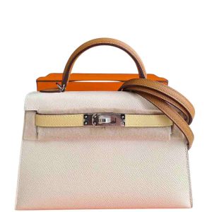 Hermès Kelly Sellier & Tricolor 20 Craie  10, Gold 37, Jaune Poussin 1Z Epsom N/A N/A