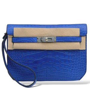 Hermès Kelly Depeche Blue Royale 08 Alligator Matt N/A N/A