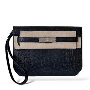 Hermès Kelly Depeche Black 89 Alligator Matt N/A N/A