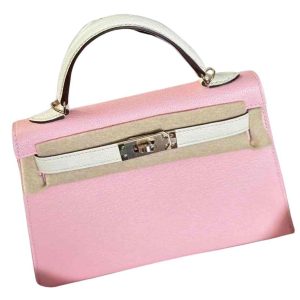 Hermès Kelly Bicolor & HSS 20 Nata I2, Rose Sakura 3Q Chevre Myzore 2023 B