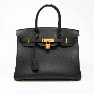 Hermès Birkin  30 Black 89 Epsom 2015 T