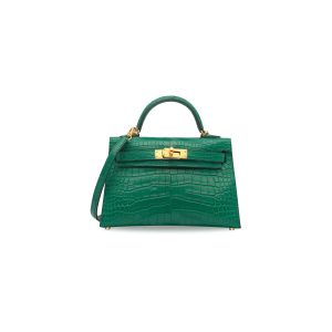 Hermès Kelly  20 Vert Malachite Z6 Alligator Matt 2024 W