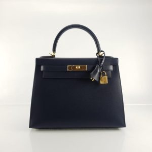 Hermès Kelly  28 Blue Nuit 2Z Madame 2024 W