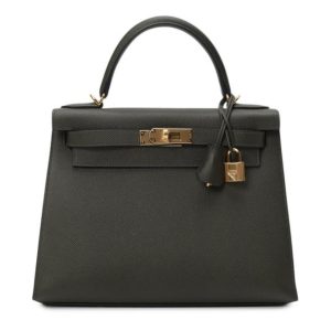 Hermès Kelly Sellier 28 Vert Gris C6 Epsom 2024 W