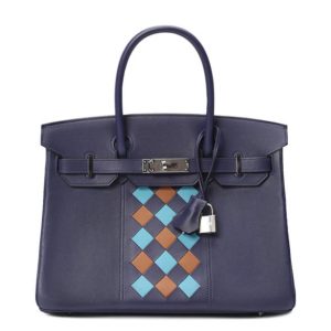 Hermès Birkin Tressage 30 Blue Du Nord P3, Blue Encre M3, Gold 37 Swift, Epsom 2024 W
