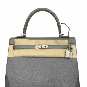 Hermès Kelly Sellier 25 Vert Amande 63 Epsom 2021 Z