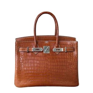Hermès Birkin  30 Fauve 34 Porosus Crocodile Matt 2009 M