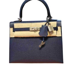 Hermès Kelly Sellier 25 Navy 7U Epsom 2023 B