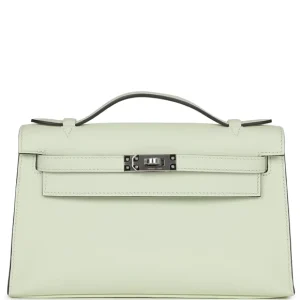 Hermès Kelly Pochette Vert Fizz 0S Swift 2023 B/W