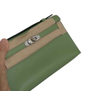 Hermès Kelly Pochette Vert Criquet 3I Swift 2024 B
