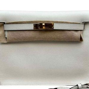 Hermès Kelly Danse & Verso White 01 Swift 2024 W