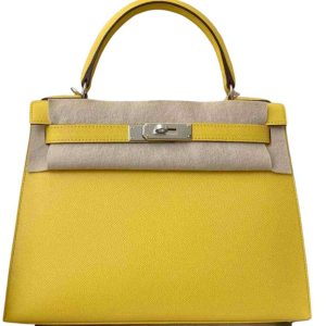 Hermès Kelly Sellier 25 Jaune de Naples 9O Epsom 2024 W
