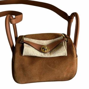 Hermès Lindy  Mini Gold 37 Grizzly 2024 W