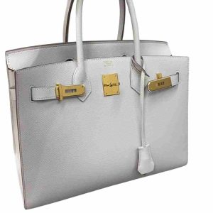 Hermès Birkin Sellier 30 Gris Pale M4 Epsom 2023 B