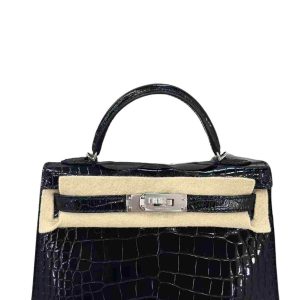Hermès Kelly  20 Black 89 Alligator Matt 2024 W