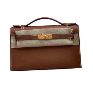 Hermès Kelly Pochette Gold 37 Swift 2024 W