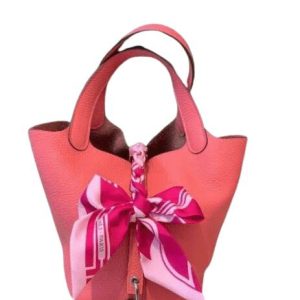 Hermès Picotin  18 Rose Azalee 8W Clemence 2024 W