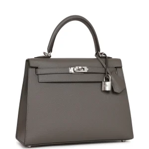Hermès Kelly Sellier 20 Gris Meyer 0L Epsom 2024 W
